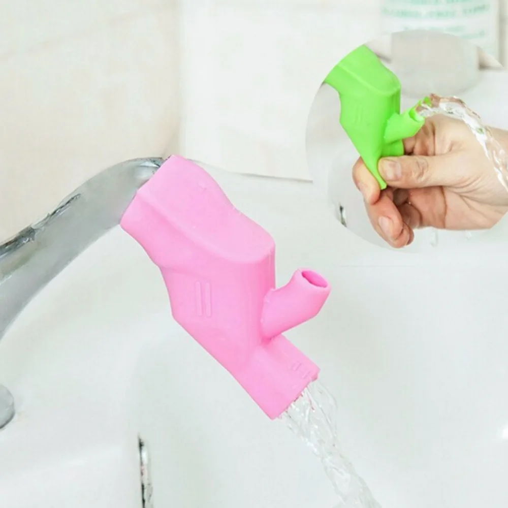 High quality 1 PCS Silicone Faucet Extender Toddler Kids Water Reach Faucet Rubber Hand Washing Bathroom Kitchen Gift