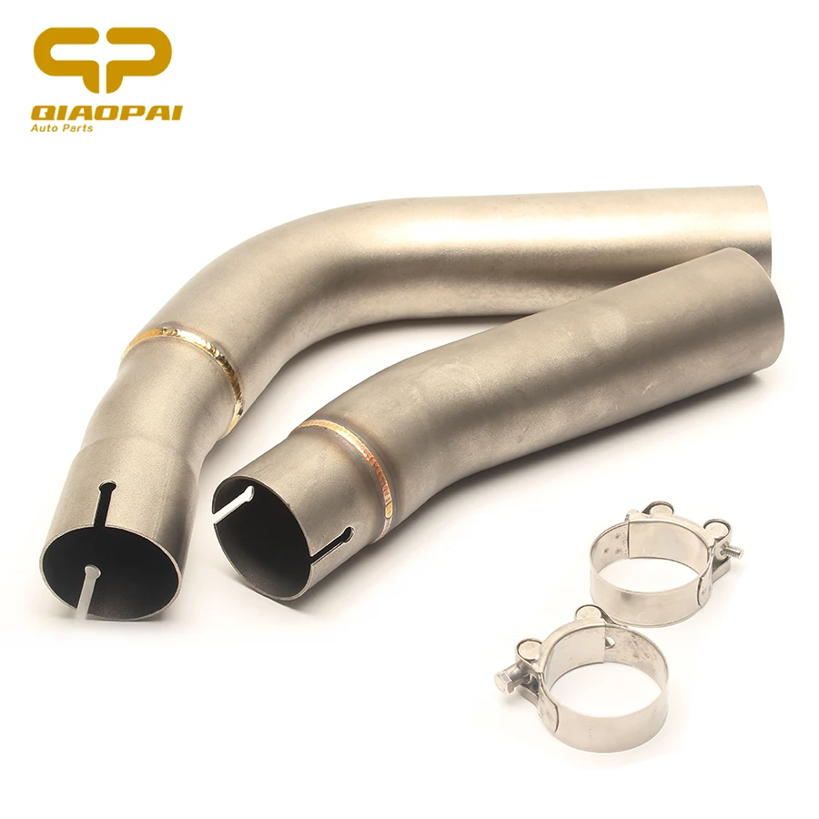 

Stainless steel Motorcycle Exhaust Middle Link Pipe Escape MOTO Muffler for 2009 2010 2011 2012 2013 2014 Yamaha R1 Exhaust