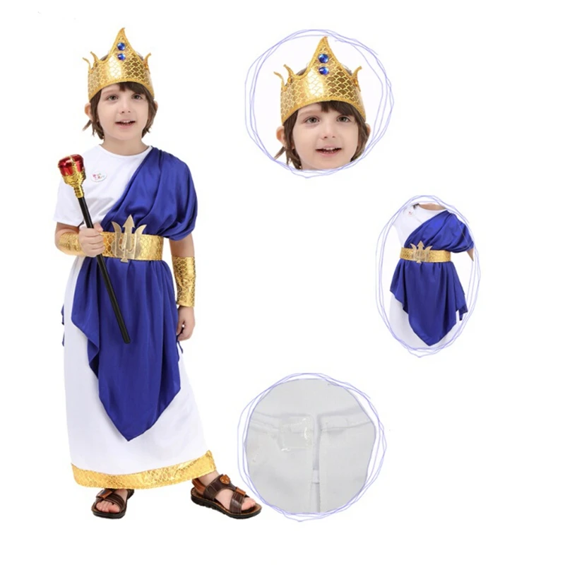 

Halloween Party Cosplay Costumes Poseidon Costume For Kids Halloween Costumes For Children