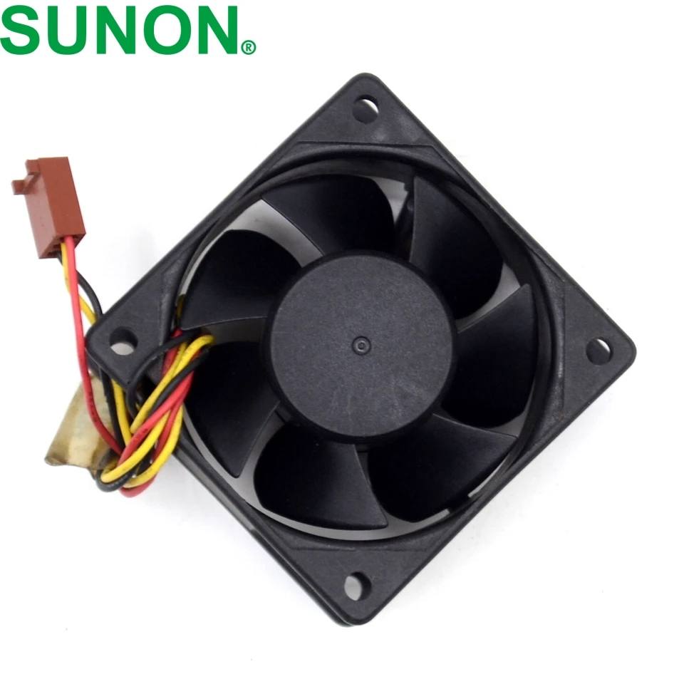 10 шт. SUNON Бесплатная доставка 6025 2.2 Вт kde1206ptb1 6 см 12 В 3 провода сигнализации Вентилятор охлаждения