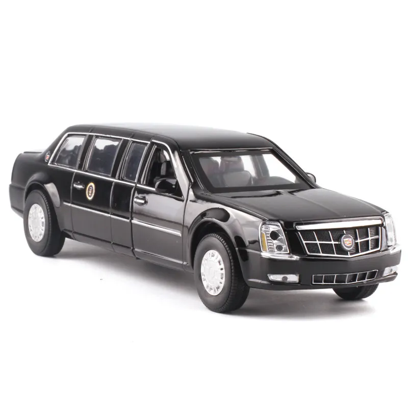  1:32 Simulation Alloy Diecast Extended Version Presidential Car Limousine Model Metal Toys Car One 