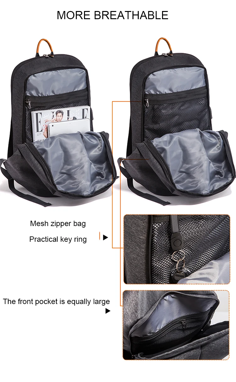 Мужской многофункциональный дорожный рюкзак большой емкости Оксфорд 15 дюймов ноутбук повседневные рюкзаки Mochila usb зарядка для рюкзак для мальчика