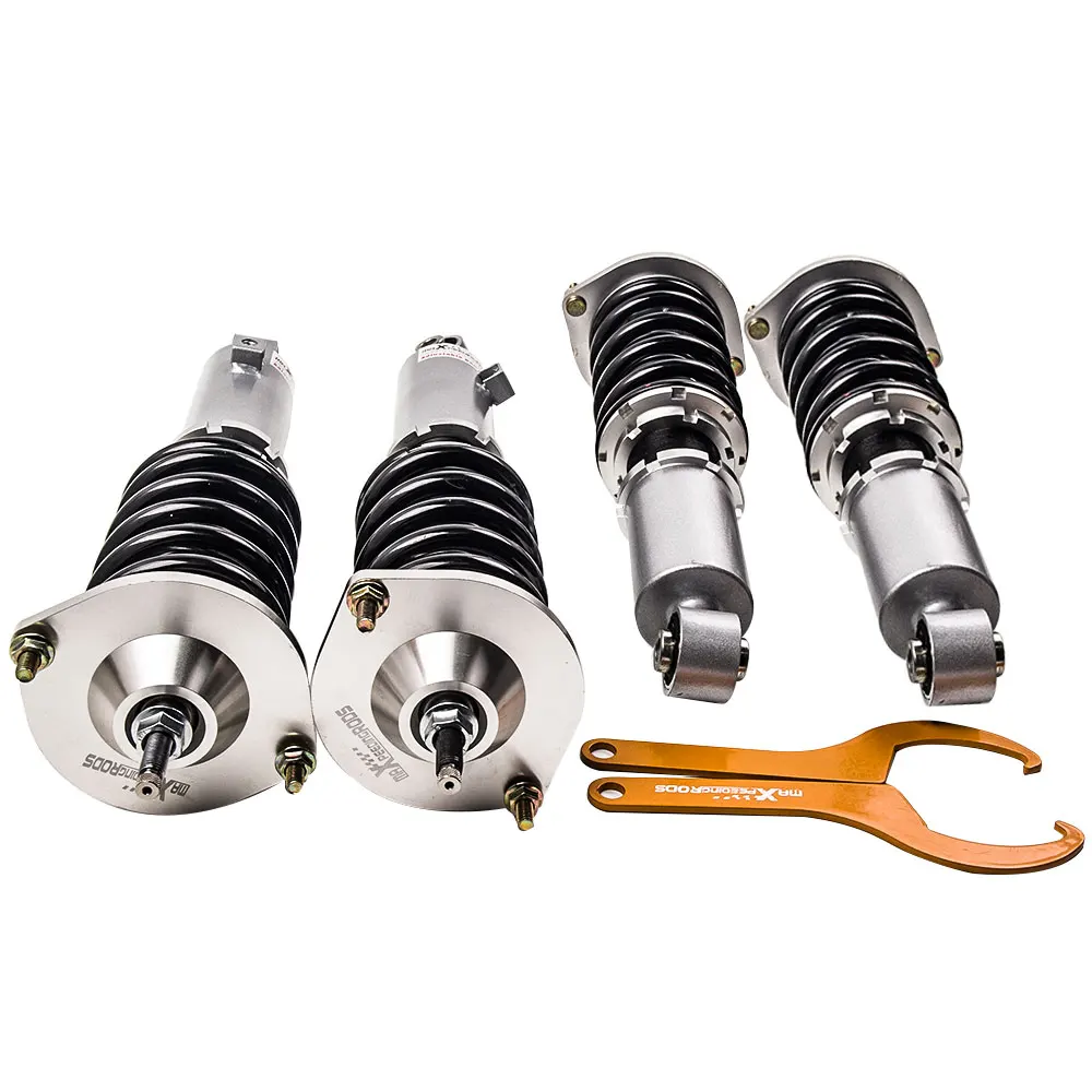 US $328.00 24 Ways ADJUSTABLE COILOVER Spring Set FOR MAZDA MX5 MIATA MK1 NA 19892005 for Miata MX5 9005 NA6C NA8C Grey Suspensio Struts