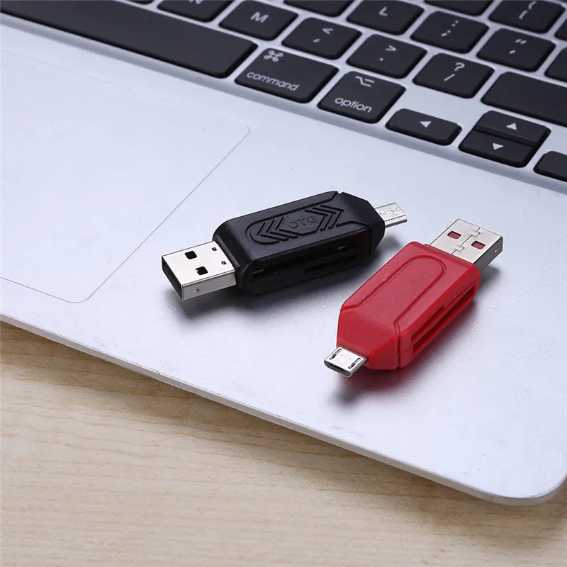 2 в 1 USB OTG кардридер Micro USB OTG TF/SD карта кардридер памяти адаптеры для телефонов удлинитель-переходник Plug and play