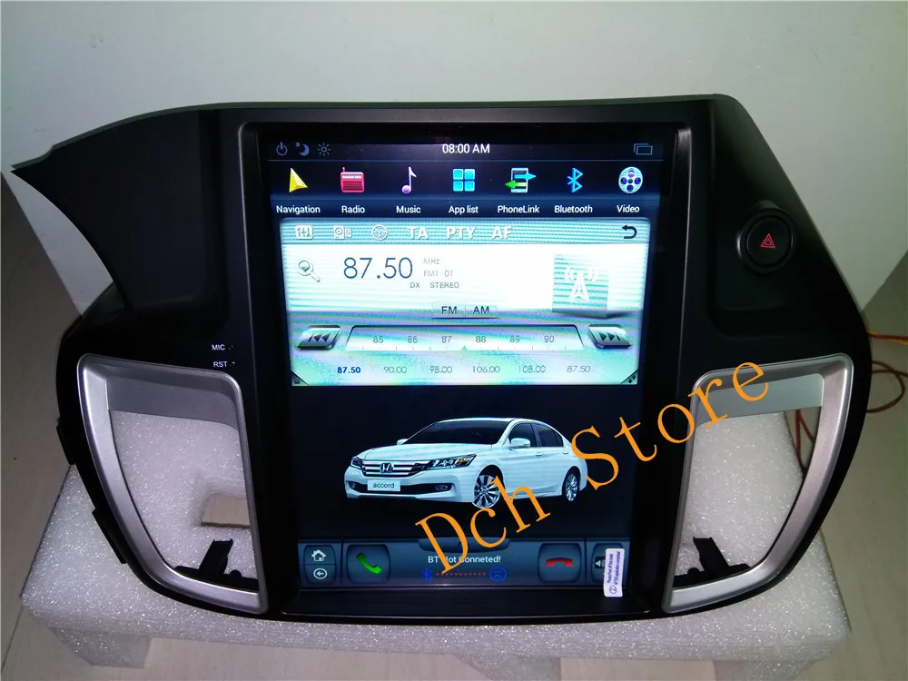 12,1 ''tesla стиль Android 8,1 автомобильный dvd-плеер gps для HONDA ACCORD 9 nine 2013- PX6 CARPLAY Радио Навигация медиа ips авто