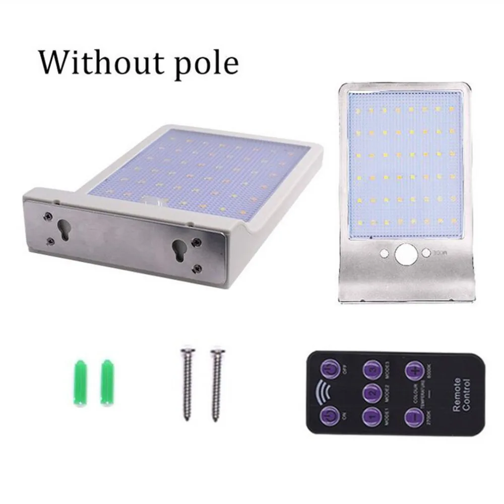 Outdoor Lighting Wall Lamp Solar Powered Motion-sensing Light Human Body Induction Wall Light with 36 LEDs