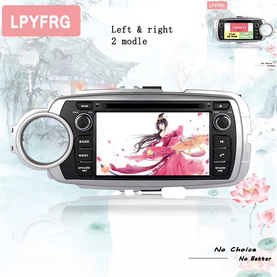 Discount Android 9.0 Car DVD player For Toyota Yaris 2012 2013 2014 15 16 2017 2018 2019 Bluetooth DAB+ OBD TV MAp GPS navigation System 1