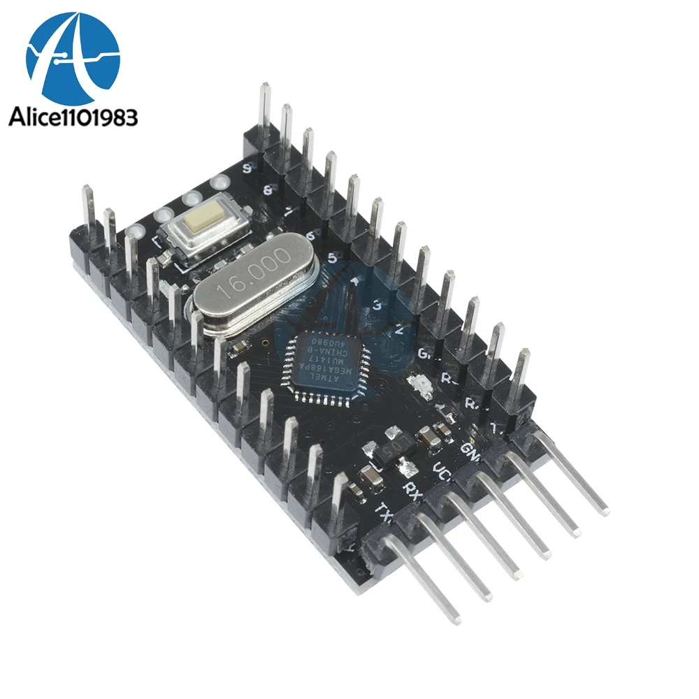 10 шт. микроконтроллер ATMEGA168P 168P Pro Mini ATMEGA168 16 МГц плата для Arduino 5 в м модуль замены