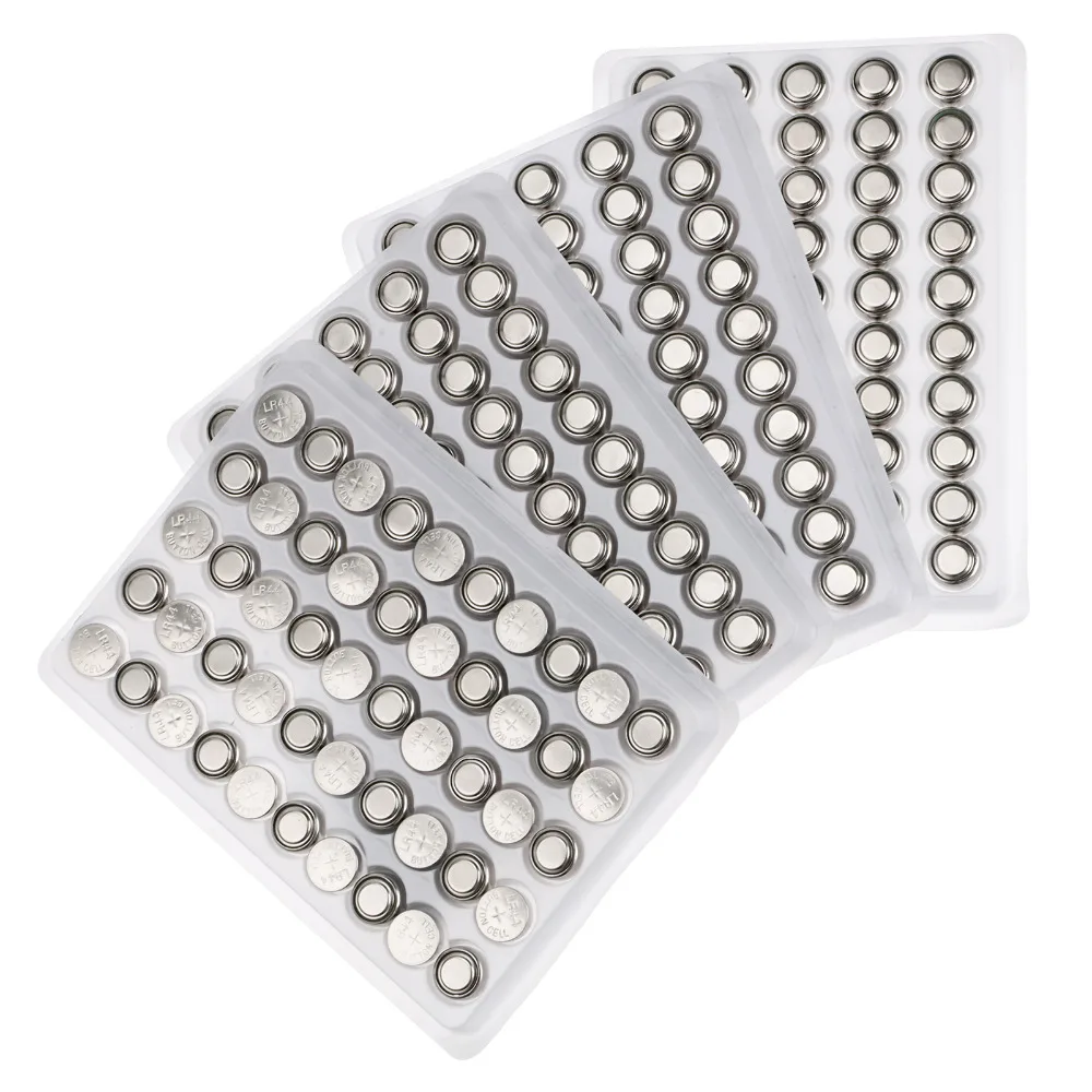 

400 Pcs LR44 A76 L1154 AG13 357 SR44 G13 1.5V 100mah Alkaline Coin Button Cell Battery