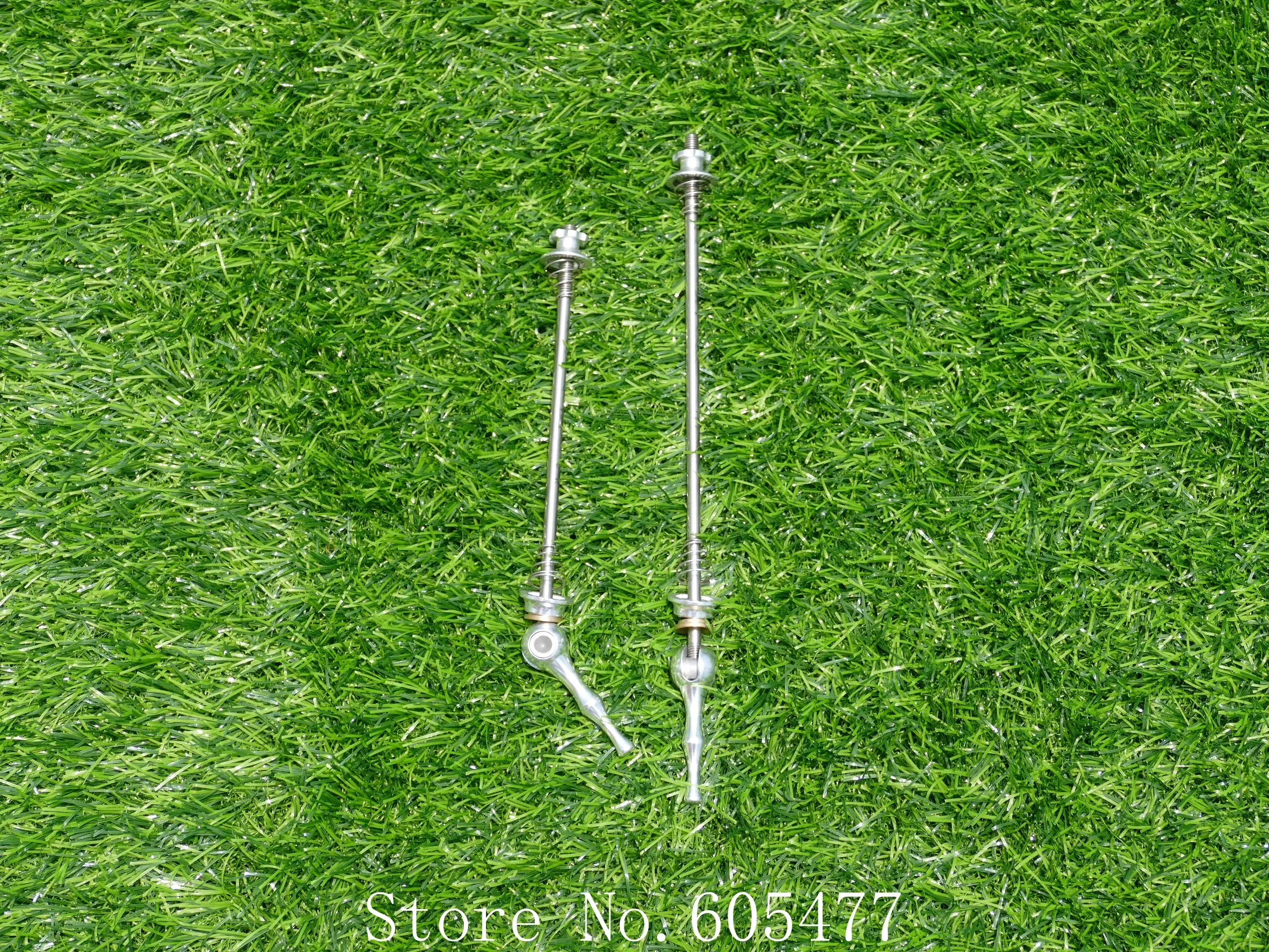 2019 1 Par Espetos De Titânio Quick Release Skewer SET TI EIXO 50g PAR ESTRADA-Mais Leve Quick-Release prata