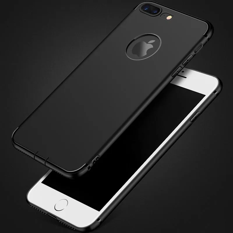 Высококачественный роскошный мягкий матовый Силиконовый чехол для apple iphone 8 7 (4