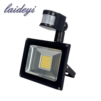 

DE Ship 8pcs 30W 220V Sensor Led Flood light outdoor light 1800LM 60LED SMD 5730 Floodlights For street Square Outdoor Wall Lamp
