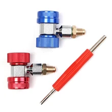 Автомобильный адаптер R134A быстрая муфта низкая и высокая давление адаптер с экстрактором клапан инструмент для удаления сердечника AC кондиционер аксессуары