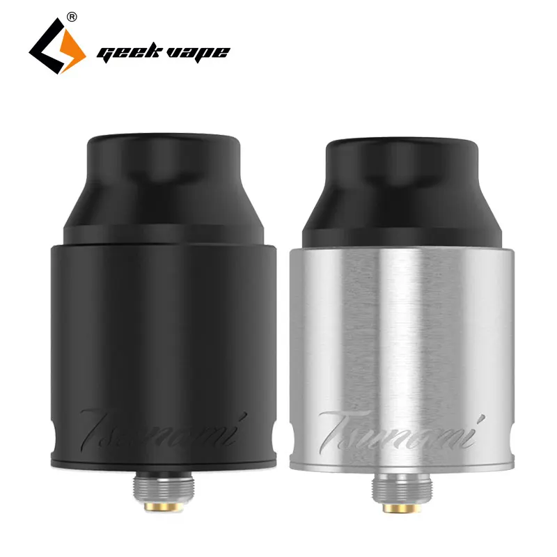 

Oruginal GeekVape Tsunami Pro 25 RDA Atomizer 25mm Airflow Adjustable Single/Dual Build Deck E-cig Rebuildable Dripping Tank
