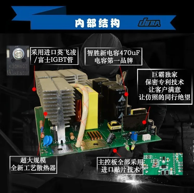 JUBA сварочный аппарат IGBT портативный сварочный инвертор mma arc ZX7-200 сварочный аппарат с держателем электрода и заземляющим зажимом