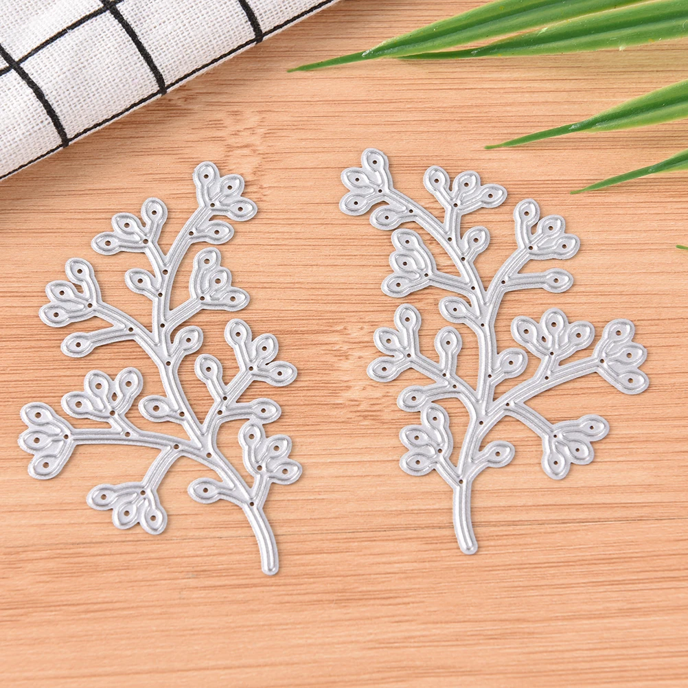

2pc Metal Cutting Dies Stencils DIY Scrapbooking Album Decorative Embossing Folder Suit Paper Cards Template Branches