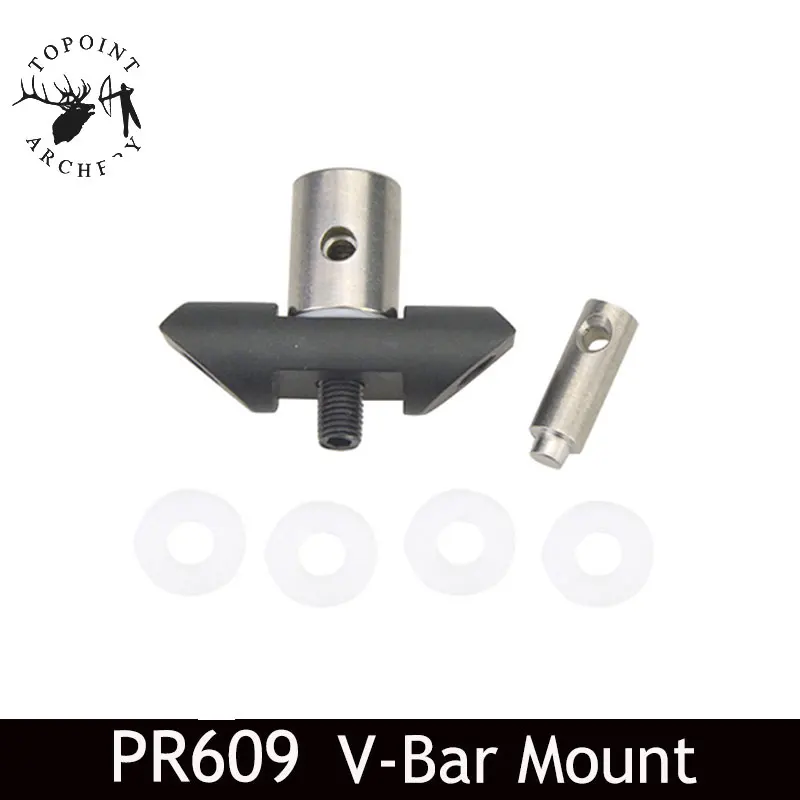 1Set PR609 Archery V Bar Mount 40 Degree Down 10 Degree Balance Rod V Bar Stabilizer Damper