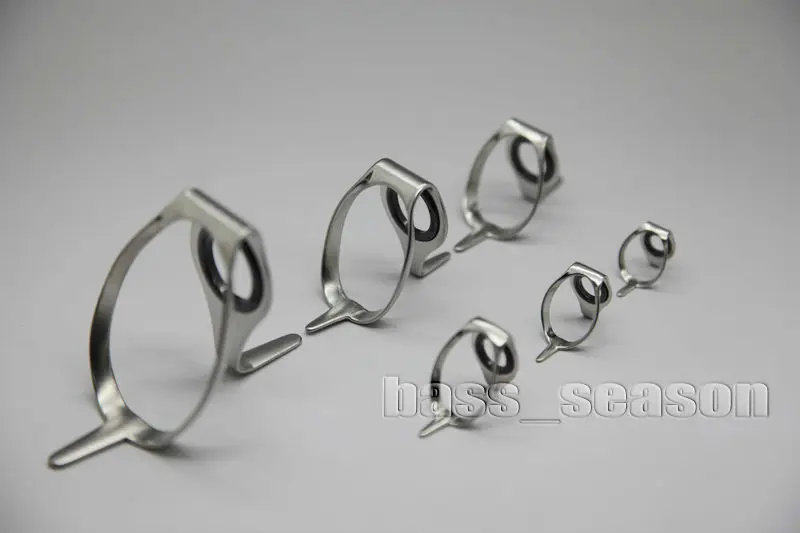 

HEAVY DUTY 6 SIZES 6 PCS BOAT FISHING ROD GUIDES SET ROD MAKING FREE SHIPPING