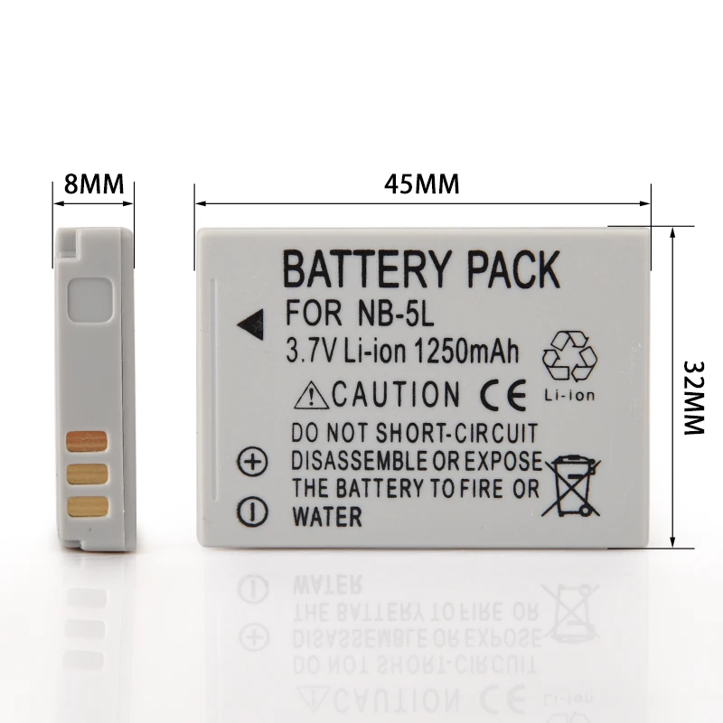 1250 мА/ч, Камера Батарея пакет NB-5L NB 5L NB5L акумуляторная батарея для Canon SX200is SX220HS SX230HS CB-2LXE PowerShot S100 S110 SD950 SD970