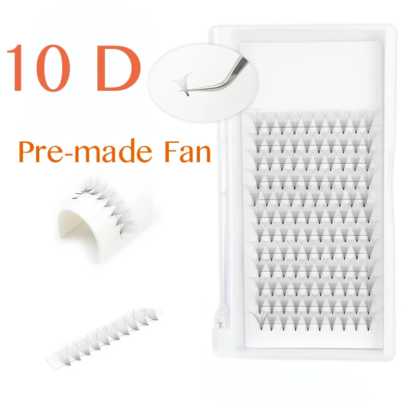 

TDANCE 10d 0.05/0.07 nature lashes Premade Volume Fans idividual eyelashes extension Short stem softmake up tools