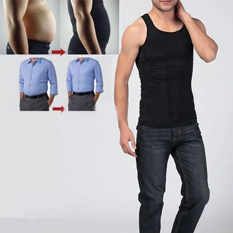 Hot Men's Firm Tummy Less beer Belly Buster Vest Control Slimming Body