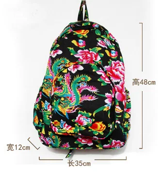 Винтажный рюкзак в стиле бохо, сумка для женщин, девушек, школьные книги, рюкзаки для путешествий, хлопок, холст, ручная работа, бесплатный подарок