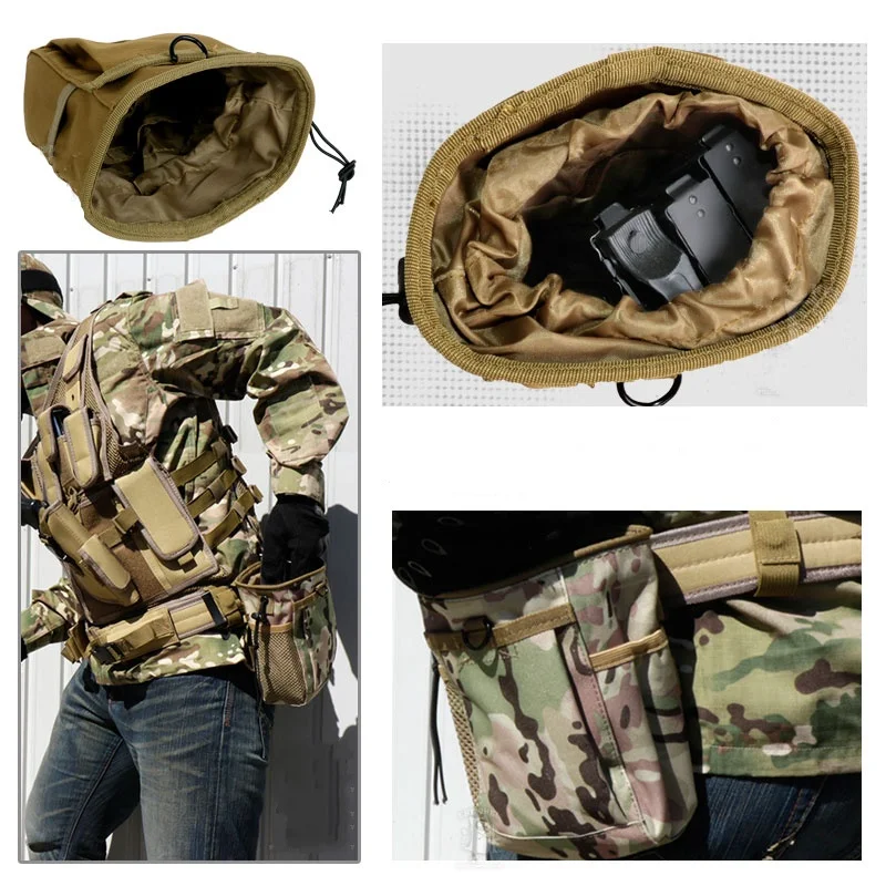 CQC Военная страйкбольная тактическая Сумка Molle Magazine Dump Drop Pouch на открытом воздухе охотничья поясная сумка для восстановления патронов Mag сумки