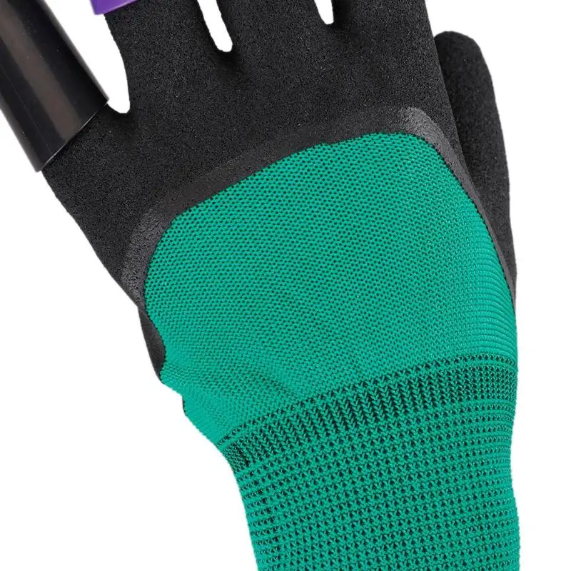1 пара садовых перчаток ПУ Перчатки для копания с 8 ABS пластиковыми кончиками пальцев острые когти копать и Растительные Инструменты Многофункциональные садовые поставки