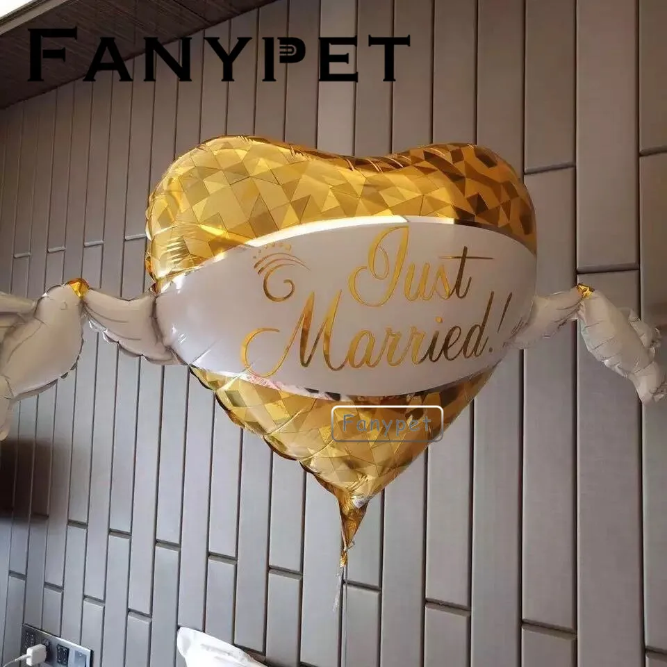 

just married balloon Mr Mrs heart shaped custom personalized party decoration bride big wedding balloon Bridal To Be Engagement
