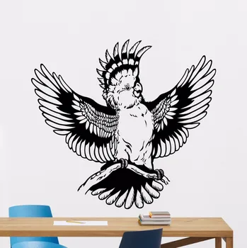 

Parrot Bird Wall Decal Vinyl Wall Sticker Removable Parrot Bird Animal Wall Art Mural Home Living Room Vinyl Wall Decals AY0211