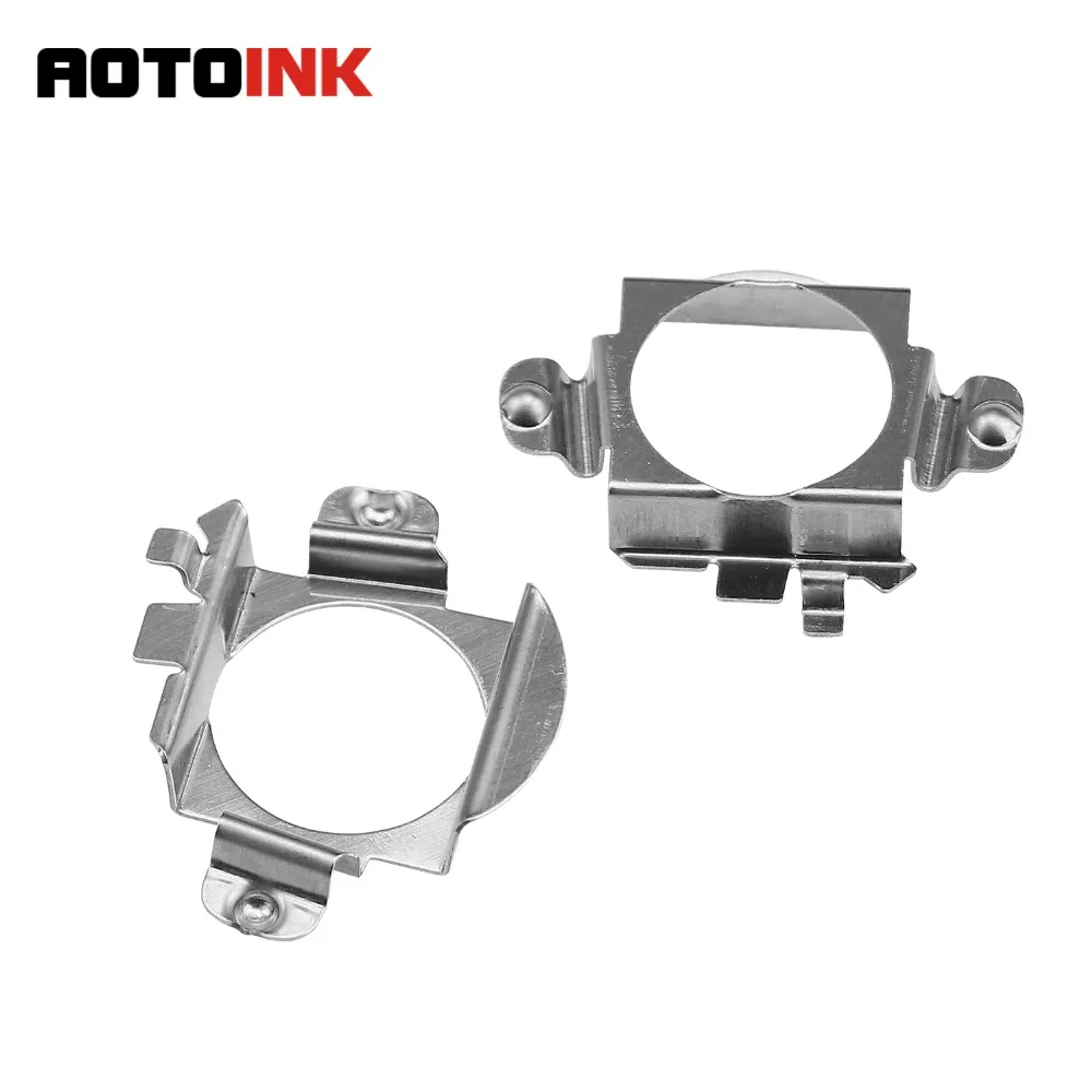 

AOTOINK 2pcs Metal Clip Retainer H7 Fixed Adapter Holder H7 Socket Conversion Adapter for Chery/Bens/Pentium/Ford EDGE/Riich AJ