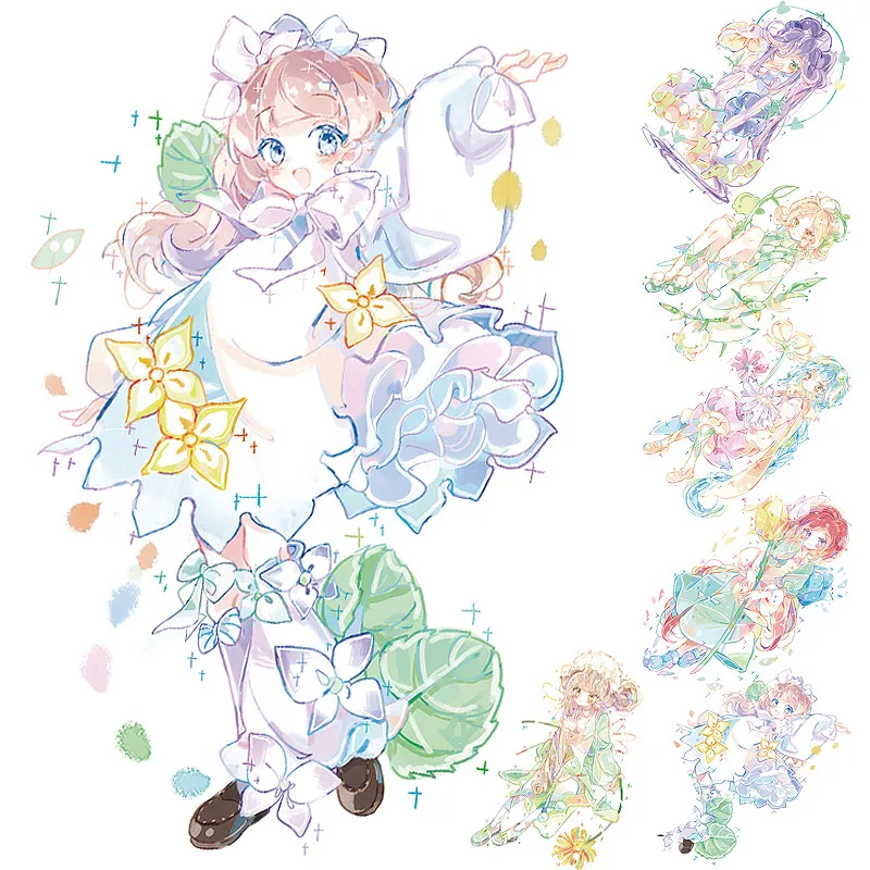 

Special ink 55mm wide Flower Fairy Girl Handbook bronzing decoration washi Tape DIY Diary scrapbooking masking tape escolar