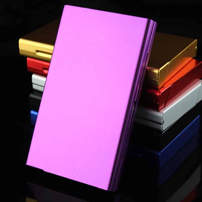 

1pc Cigarette Case Aluminum Alloy Thin Box For Tobacco Smoking Holder Box for 20 Cigarettes