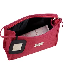 JJDXBPPDD 600D матовая ткань на молнии Новинка женская косметичка Чехол Органайзер для макияжа хранение туалетных принадлежностей дорожная моющаяся сумка