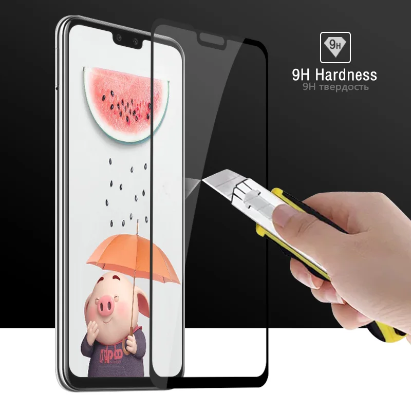 3D 9H полный закругленный протектор экрана для Huawei Y9 2019 ультратонкий защитный