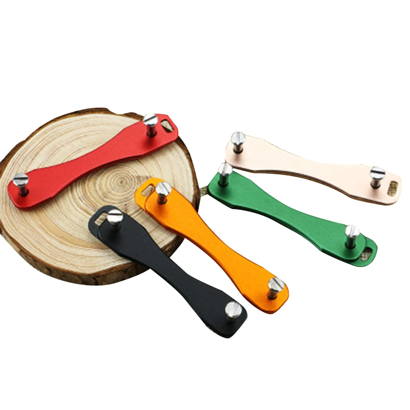 New Aluminum Smart Key Holder Organizer Clip Folder Keychain Suitable for carrying creative aluminum alloy key holder outdoors | Дом и сад