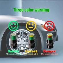 4 pcs 자동차 경고 압력 타이어 휠 공기 밸브 캡 커버 시트로엥 c5 c4 c3 c2 미니 쿠퍼 opel astra h g j vectra c saab(China)