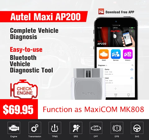 Autel TPMS MX-Sensor 2 in 1 Sensor 433MHz 315MHz Programmer Universal TPMS Sensor Pressure Tester Programming MaxiTPMS TS601