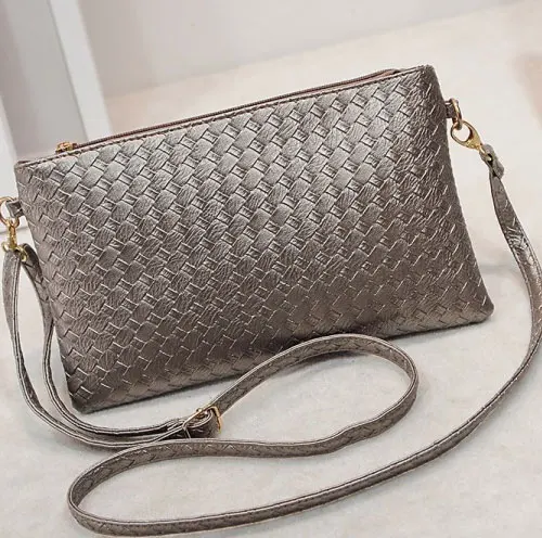 

Women's Vintage Woven Knitted Clutch Bags Evening Pochette Ladies Shoulder Messenge Hand Bag  Bolsa Feminina sac a main femme