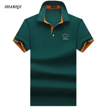 SHABIQI Brand clothing New Men Polo Shirt Men Business & Casual solid male polo shirt Short Sleeve Breathable polo shirt S-10XL original new arrival 2018 adidas climachill polo men s polo exercise shirt short sleeve sportswear