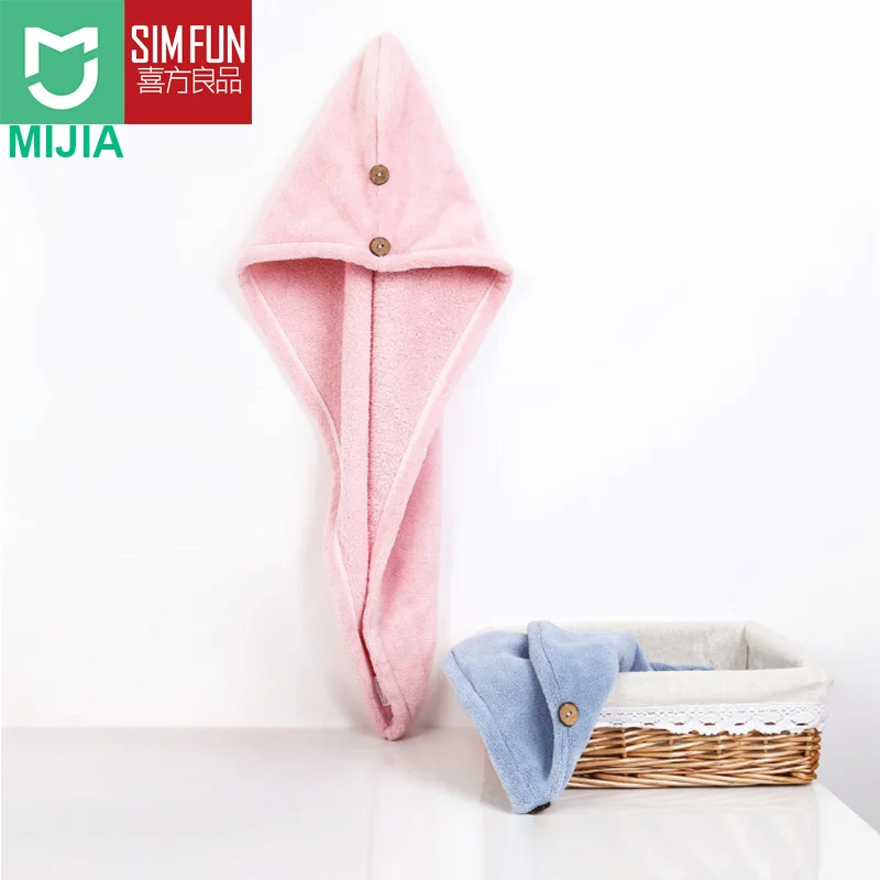 Xiaomi Mijia банное полотенце для волос сухая шапочка салона женщин ванная супер