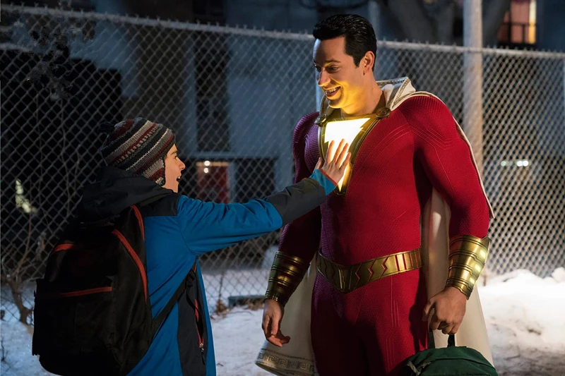 Фильм Капитан Shazam с героями комиксов Марвел, Костюмы для косплея Захари Леви Билли Бэтсон Пижама для детей и взрослых, зентай, костюм плащ Комбинезоны для женщин боди костюм; Новинка