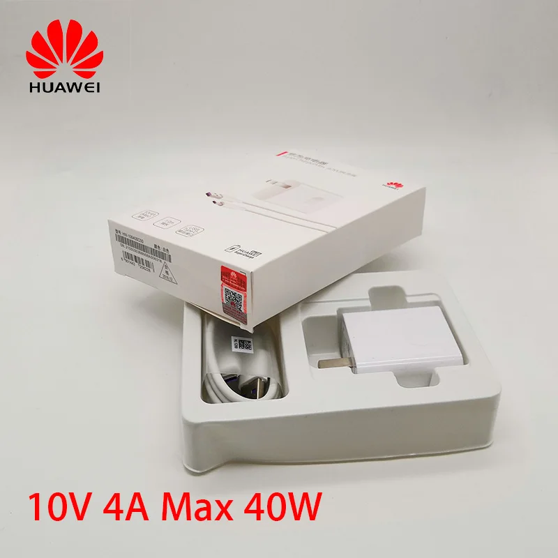 

Original Huawei Supercharge charger Mate 20 pro RS P20 P30 pro super charging 10V 4A 40W Adapter Honor Magic 2 view 20