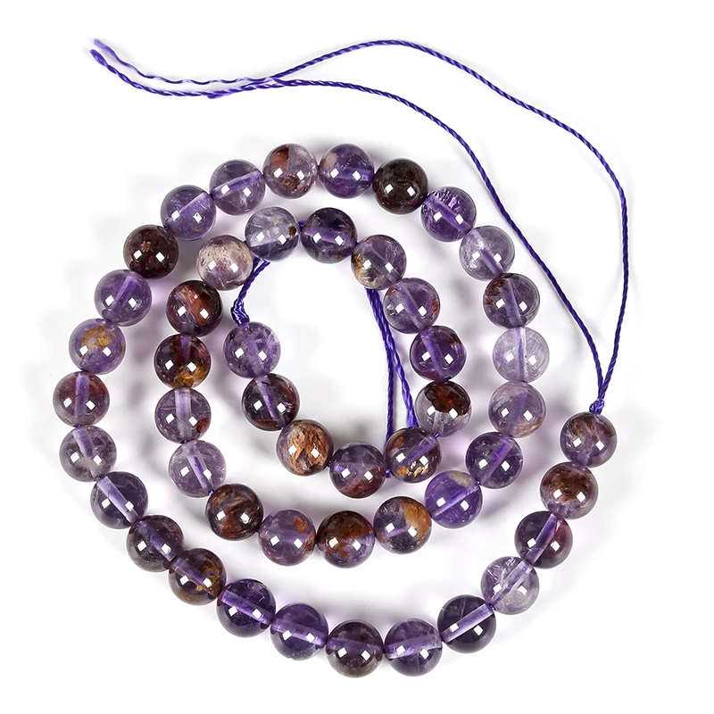 

Pick Size 8mm/10mm Violet Stone Loose beads For Diy Amethyst Bracelets Necklace Fit For Mother's Day Gift fgindings 15inch H243