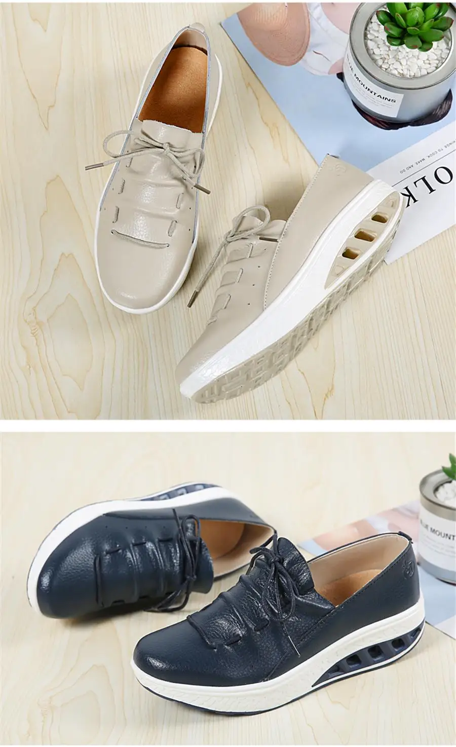 TKN; коллекция года; сезон осень; женские кроссовки из натуральной кожи; женская обувь на плоской платформе со шнуровкой; chaussures femme; женская обувь; 7688