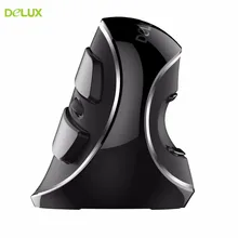 Delux M618 Plus Wired Ergonomic Vertical Mouse Blue Light Computer Gaming Mouse Optical Computer Mice