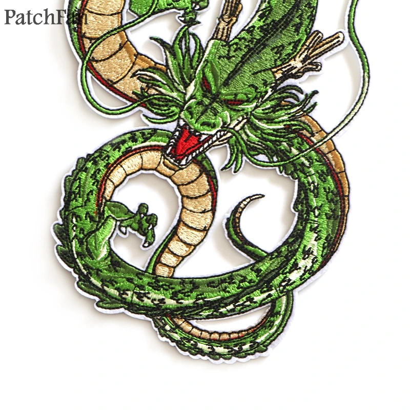 Patchfan Dragon ball z Shenron аппликационные заплатки Сделай Сам Утюг на para джинсовая сумка рубашка одежда наклейки в стиле панк вышитые значки A1268