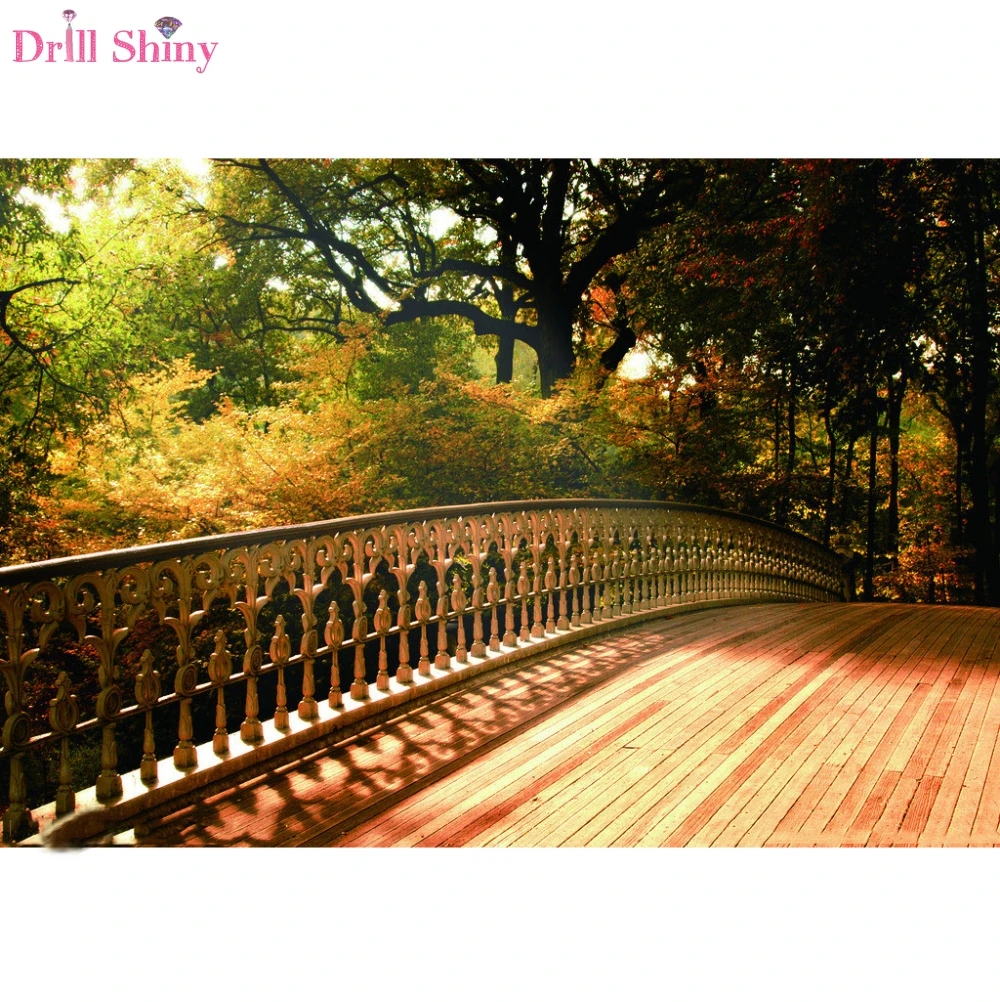 

Bridge Landscape DIY Diamond Embroidery Painting Full Mosaic Rhinestone Painting 3D Cross Stitch Kits Needlework