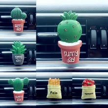 Автомобильный освежитель воздуха растения духи вентиляционное отверстие Выход Кондиционер аромат клип милые творческие украшения интерьер авто аксессуары