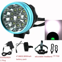 20000LM Водонепроницаемый Велосипед Передняя Фара 11 х Cree XM-L T6 LED прокат Света Велосипедные Фары + 18650 Аккумулятор + Зарядное Устройство